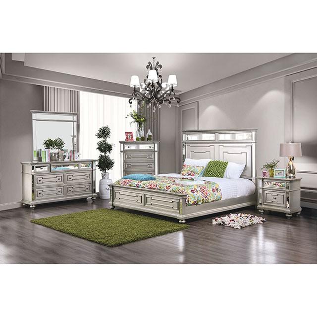 Salamanca Silver Queen Bed - My Sweet Home Furniture (Queens, NY)