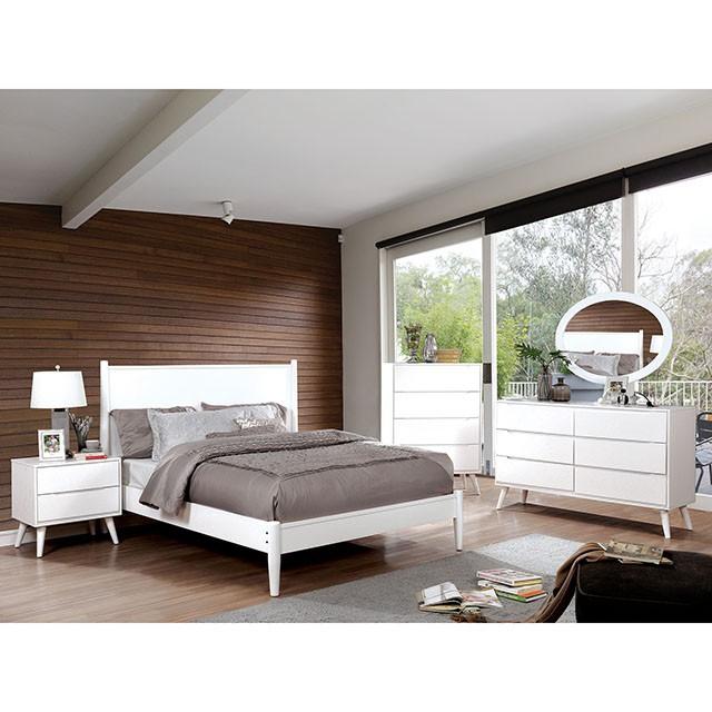 LENNART II White Full Bed - My Sweet Home Furniture (Queens, NY)