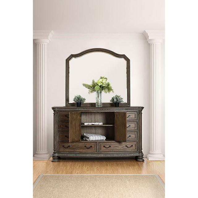 Persephone Rustic Natural Tone Mirror - My Sweet Home Furniture (Queens, NY)