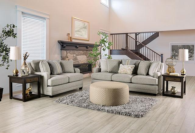 STEPHNEY Sofa, Gray/Gold - My Sweet Home Furniture (Queens, NY)