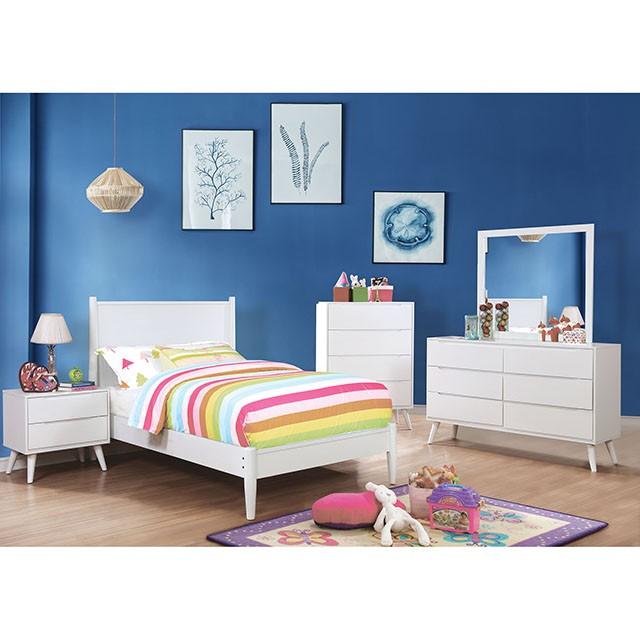LENNART II White Full Bed - My Sweet Home Furniture (Queens, NY)