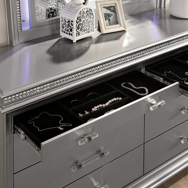MADDIE Dresser, Silver - My Sweet Home Furniture (Queens, NY)