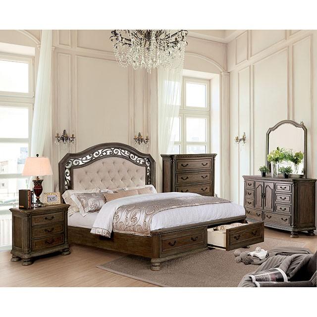 Persephone Rustic Natural Tone Mirror - My Sweet Home Furniture (Queens, NY)