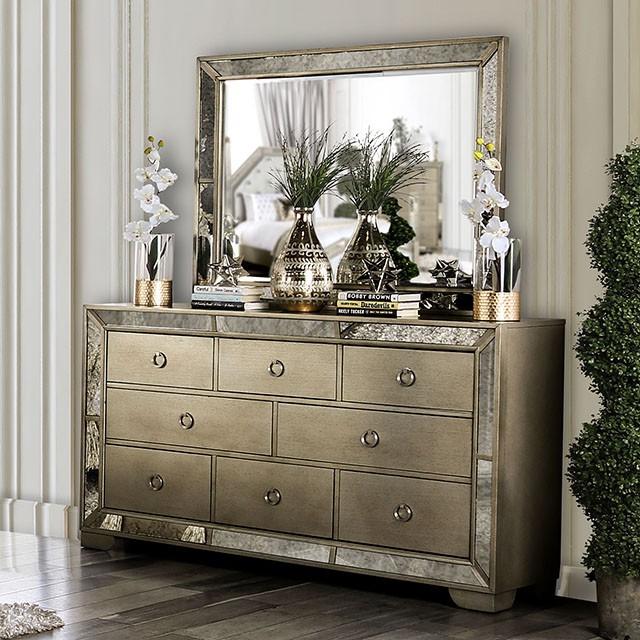 LORAINE Champagne Mirror - My Sweet Home Furniture (Queens, NY)