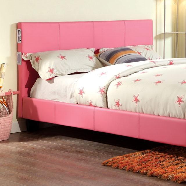 Evans Bed Espresso & Pink - My Sweet Home Furniture (Queens, NY)