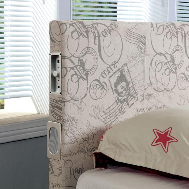 Evans E.King & Cal.King Bed Espressso, White, & Camel - My Sweet Home Furniture (Queens, NY)