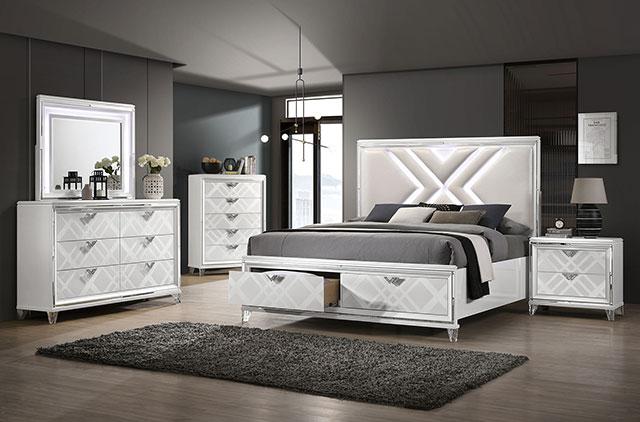 EMMELINE Chest, White - My Sweet Home Furniture (Queens, NY)