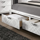 Emmeline 4 & 5 Piece Queen Bedroom Set Gray & White