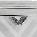 Emmeline 4 & 5 Piece Queen Bedroom Set Gray & White