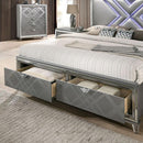 Emmeline 4 & 5 Piece Queen Bedroom Set Gray & White