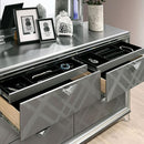 Emmeline Bed Silver & White