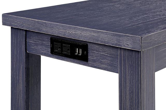 Caerleon 3 & 4 Piece Counter Ht. Set Gray & Blue - My Sweet Home Furniture (Queens, NY)