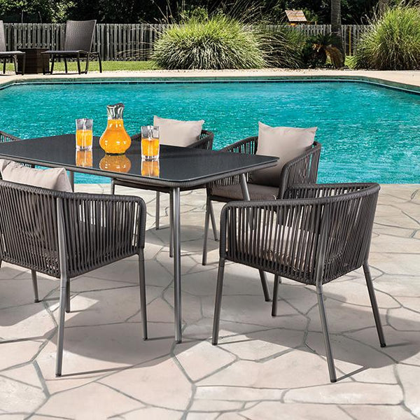 Tushari 8 Pc. Outdoor Dining Set - My Sweet Home Furniture (Queens, NY)