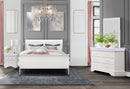 CHARLIE WHITE QUEEN BED WITH LED, DRESSER, MIRROR AND NIGTHSTAND - My Sweet Home Furniture (Queens, NY)