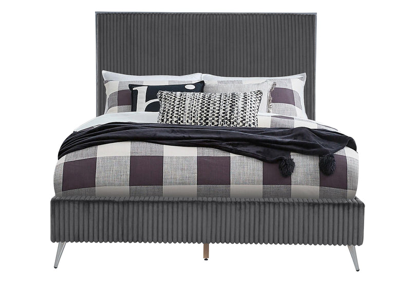 ENZO DARK GREY QUEEN BED - My Sweet Home Furniture (Queens, NY)