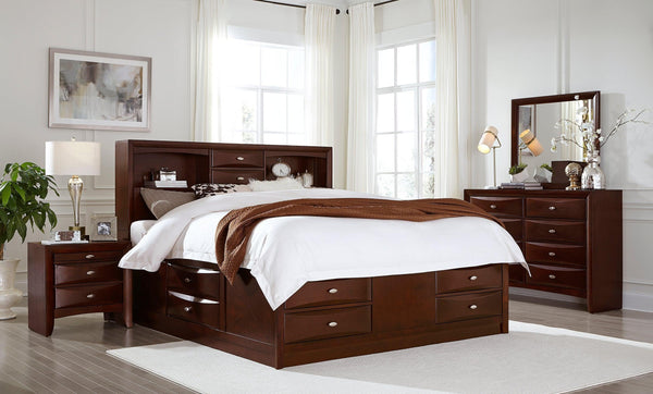 Linda Merlot King 5-Piece Bedroom Set image