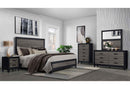 LISBON GREY/BLACK KING BED, DRESSER, MIRROR AND NIGHTSTAND - My Sweet Home Furniture (Queens, NY)
