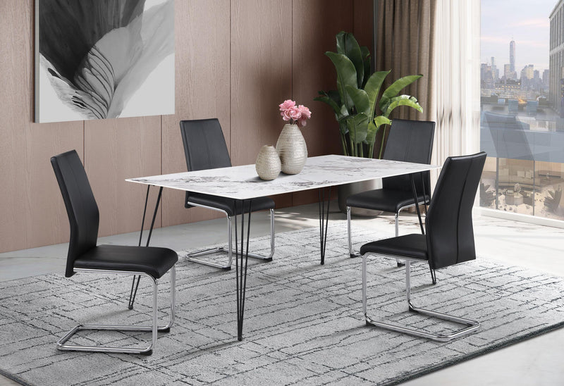 D90102DT+D41DC BLACK - My Sweet Home Furniture (Queens, NY)