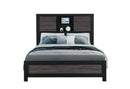 LISBON GREY/BLACK BOOKCASE FULL BED - My Sweet Home Furniture (Queens, NY)
