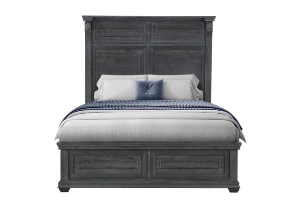 TATUM GREY QUEEN BED WITHOUT STORAGE - My Sweet Home Furniture (Queens, NY)