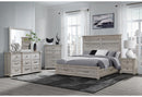 TATUM NATURAL KING BED GROUP WITH STORAGE