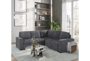U2660 GREY SOFA BED SECTIONAL W/O CHAISE AND W/O PULLOUT - My Sweet Home Furniture (Queens, NY)