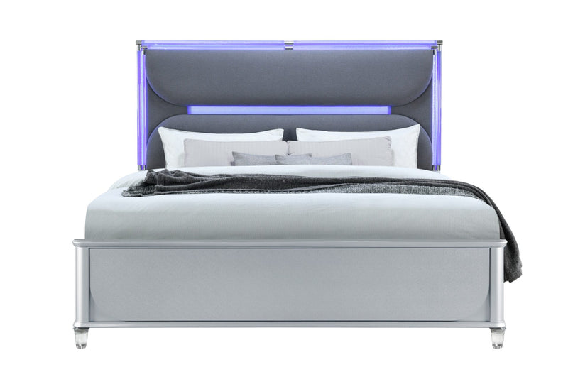 Lando Silver Bed - My Sweet Home Furniture (Queens, NY)