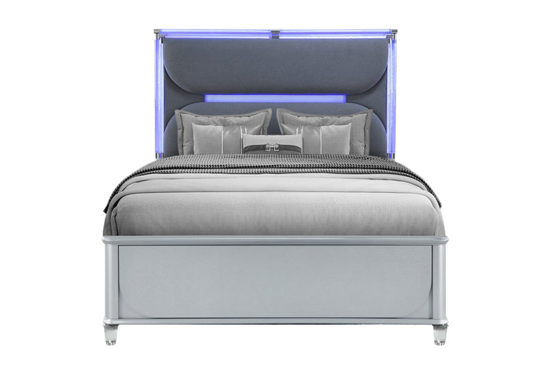Lando Silver Bed - My Sweet Home Furniture (Queens, NY)