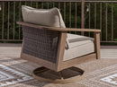 Harmony Headlands Outdoor Swivel Lounge with Cushion - My Sweet Home Furniture (Queens, NY)