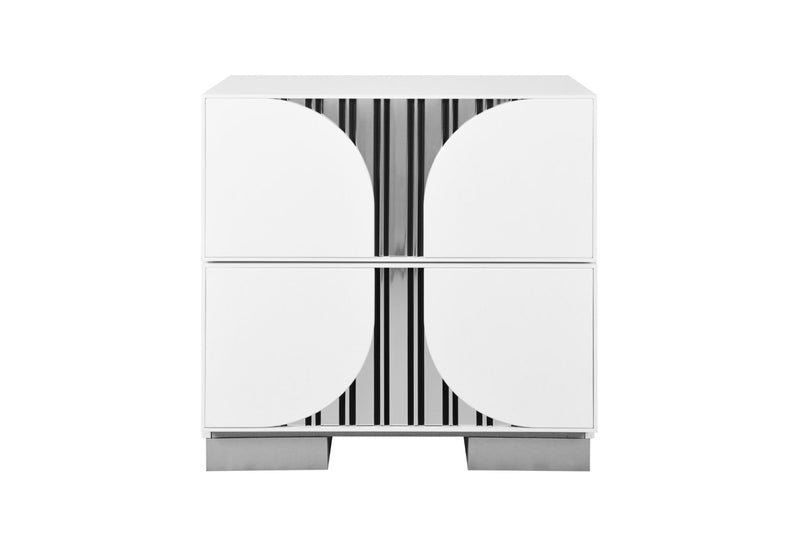 Talia White Nightstand - My Sweet Home Furniture (Queens, NY)
