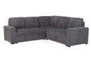 U2660 Grey Sectional Sofa-Without Chaise