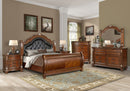 Viviana Traditional Style Nightstand in Caramel finish Wood