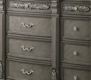 Silvy Transitional Style Dresser in Gray finish Wood