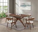 Ebikon 5 Pc Dining Table Set Walnut