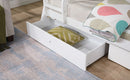 Emilee Twin/Full Bunk Bed White, Grey, Espresso, & Black