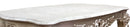 Ariel Transitional Style Coffee Table in Silver finish Wood
