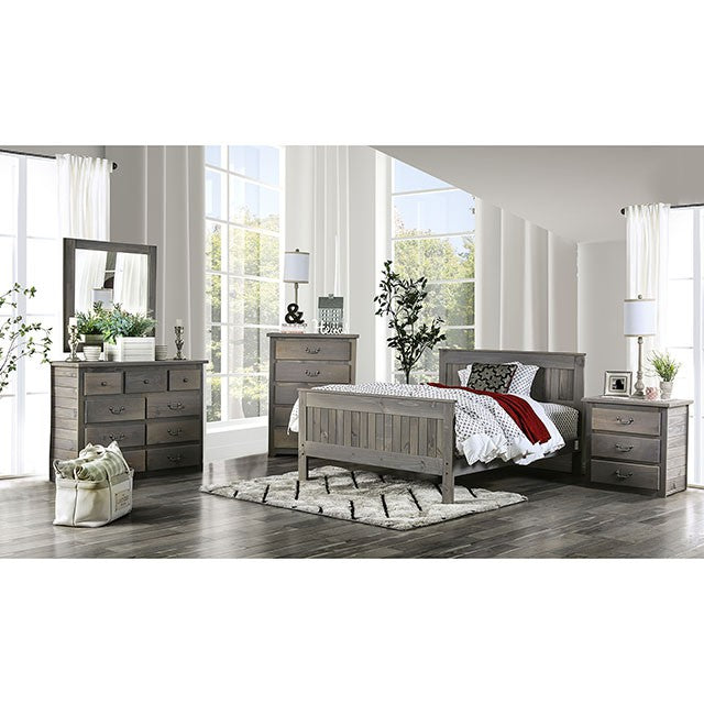 Rockwall Bed Grey & White - My Sweet Home Furniture (Queens, NY)