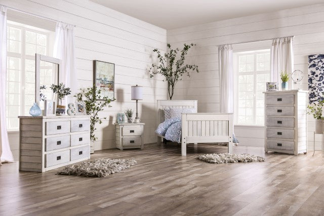 Rockwall Bed Grey & White - My Sweet Home Furniture (Queens, NY)