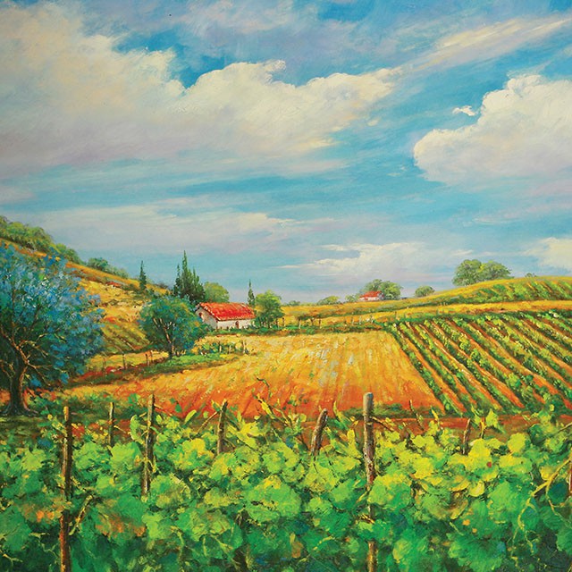 Summer In Napa Printed Canvas Painting - My Sweet Home Furniture (Queens, NY)