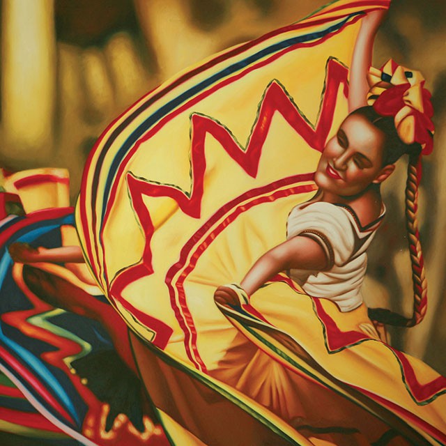 Danza Folklorica Printed Canvas Painting - My Sweet Home Furniture (Queens, NY)