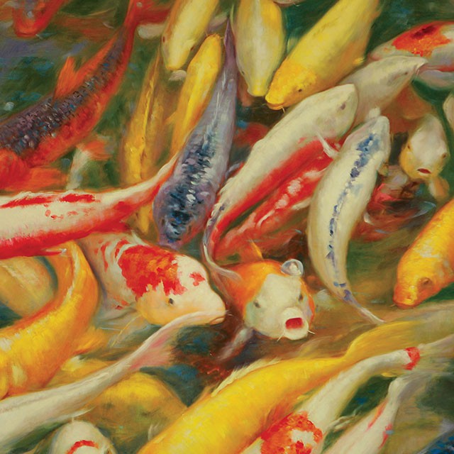 Koi Printed Canvas Painting - My Sweet Home Furniture (Queens, NY)