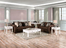 BELSIZE Loveseat Grey, Beige, & Choclate