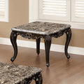 Albacete End Table Walnut & Campage