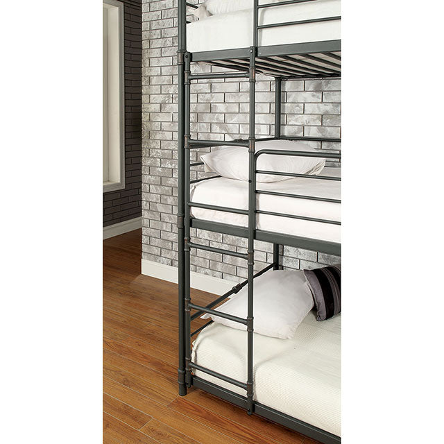 Olga I Antique Black Full/Full Bunk Bed - My Sweet Home Furniture (Queens, NY)