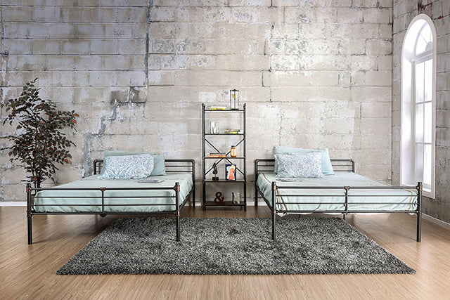 Olga I Antique Black Full/Full Bunk Bed - My Sweet Home Furniture (Queens, NY)