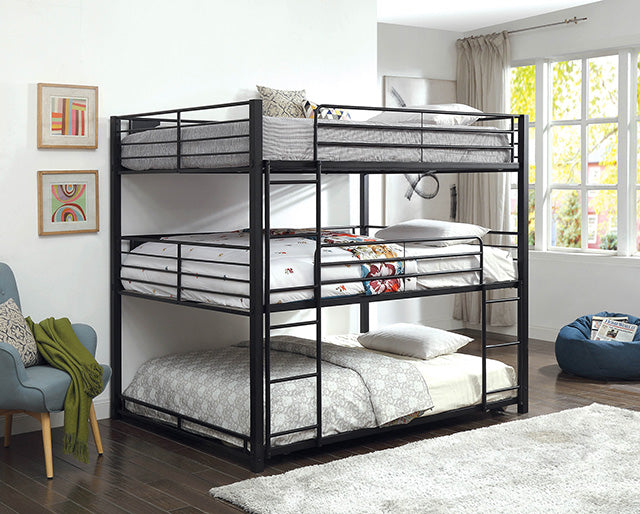 Olga I Antique Black Full/Full Bunk Bed - My Sweet Home Furniture (Queens, NY)