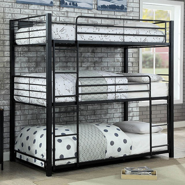 Olga I Antique Black Full/Full Bunk Bed - My Sweet Home Furniture (Queens, NY)
