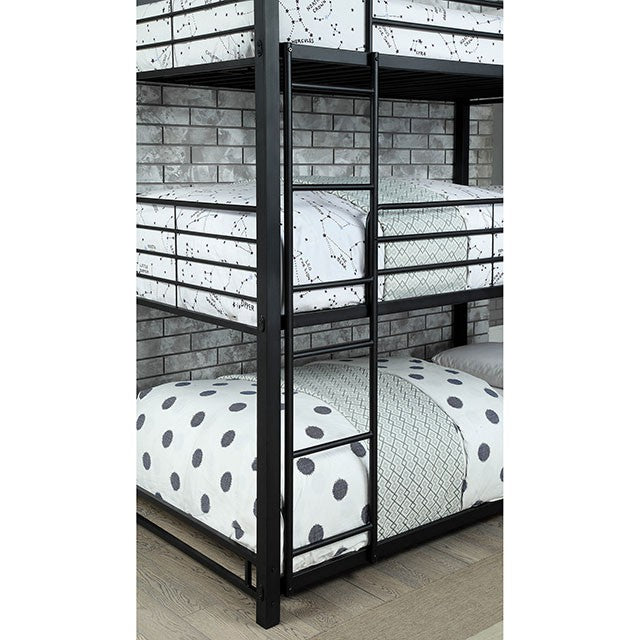 Olga I Antique Black Full/Full Bunk Bed - My Sweet Home Furniture (Queens, NY)