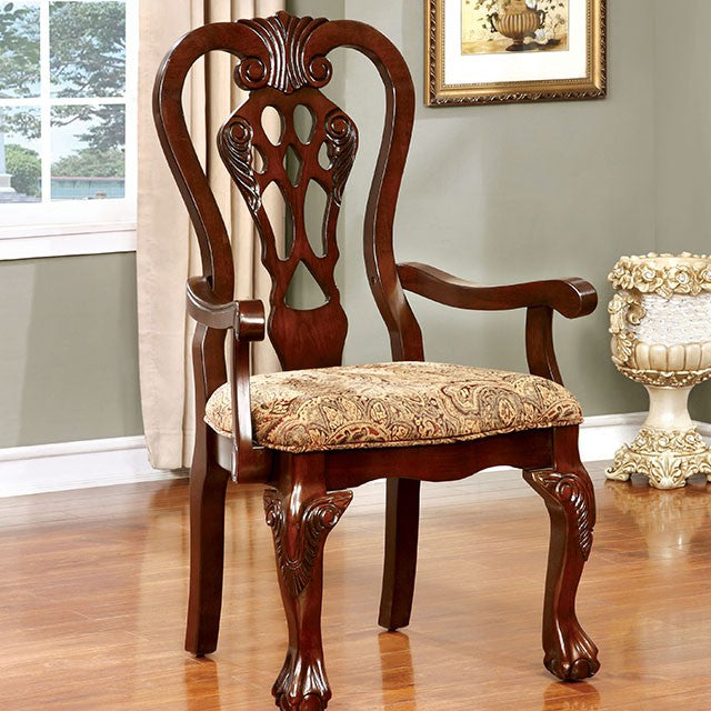 ELANA Brown Cherry Dining Table w/ 18" Butterfly Leaf - My Sweet Home Furniture (Queens, NY)