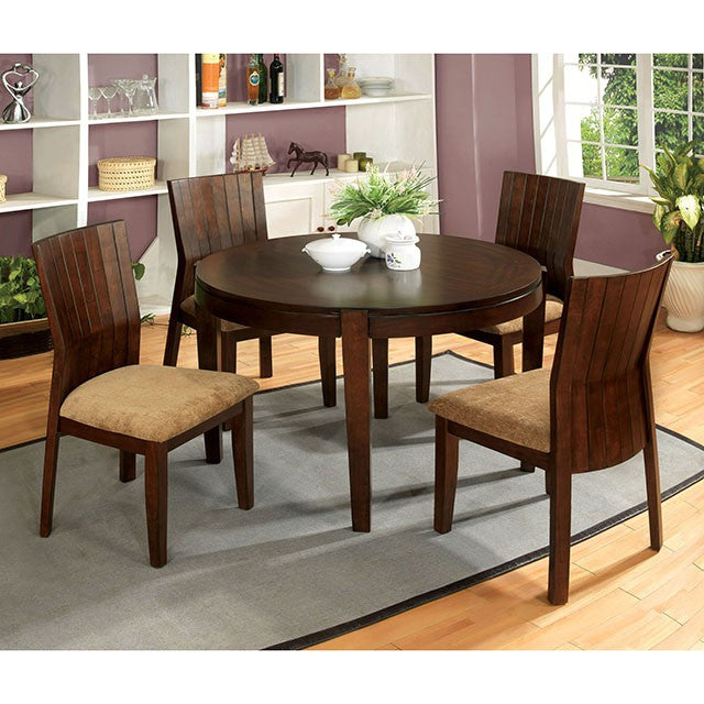Ottawa Round Dining Table Brown - My Sweet Home Furniture (Queens, NY)